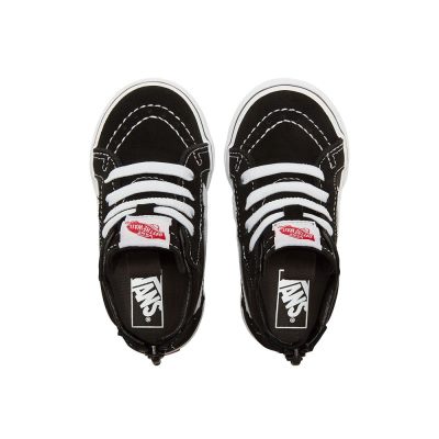 Vans Sk8-Hi Zip - Çocuk Bilekli Ayakkabı (Siyah Beyaz)